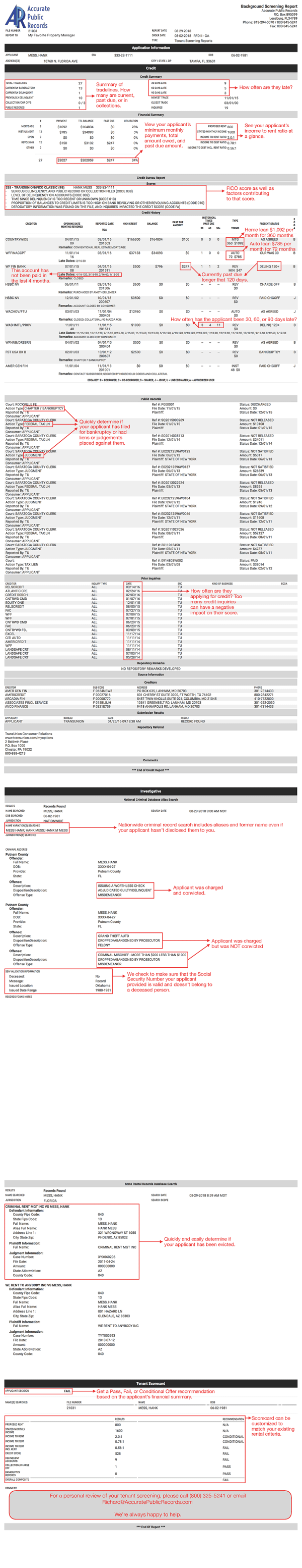 Background Check for Tenants Accurate Public Records